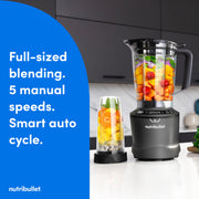 View 1400-Watt Blender Combo, Multi-Function Countertop Blender with Multiple Speed Settings, Gunmetal image 2