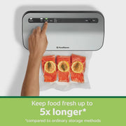 View FoodSaver 2195546 Preserve Vacuum Sealer, Special 14-Piece Starter Kit with Vacuum Seal Roll and Bags image 2
