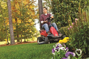 View 382cc 6-Speed Riding Lawn Mower with Adjustable Cutting Height image 4