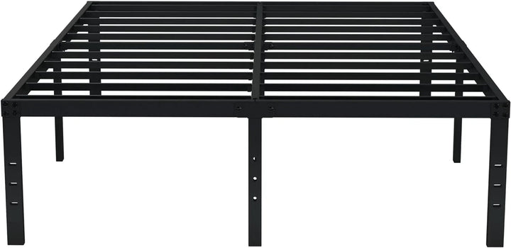 EMODA Queen Bed Frame No Box Spring Needed 18 Inch Heavy Duty Metal Tall Platform Bed Frame