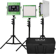 View 2 Pack LED Video Lighting Kits with APP Control, Bi-Color Variable 2300K~6800K with Digital Display Brightness of 10~100% for Video Photography, CRI97 TLCI97 Led Video Light Panel Barndoor image 3