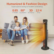 View Airchoice 1500W 36 in Ceramic Tower Space Heater, 3 Heat Settings, Adjustable, for 300 sq ft image 3