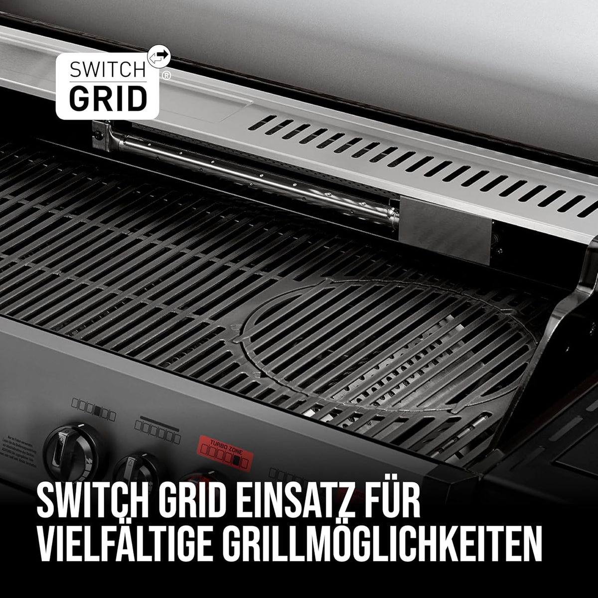 Enders Gasgrill Hyde 6 SIKR Turbo, 6-Brenner aus Edelstahl für kraftvolles direktes und indirektes Grillen, 800 °C TURBO ZONE, SWITCH GRID, Infarot-