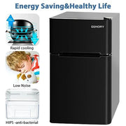 View Euhomy Mini Fridge with Freezer, 3.2 Cu.Ft Mini Refrigerator with Freezer image 2