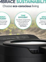 View Electric Kitchen Composter 2.5L – Odorless Countertop Bin with Clear-View Lid, Smart Food Waste Disposal image 4