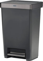View 13 Gallon Step-On Trash Can for Home and Kitchen, Hands-Free Garbage Bin image 1