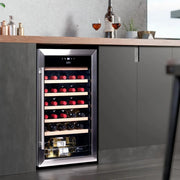 View Cecotec Vinoteca 34 botellas Bolero grandsommelier 34030 inox compressor, 80 L, Enfriamiento por compresor, Temperatura regulable de 5 a 18oC, Control image 3