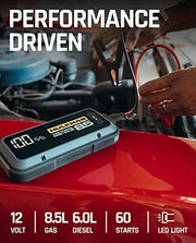 View 2,000A 20,000mAh Car Jump Starter for Up to 8.5L Gas and 6L Diesel Engines image 2