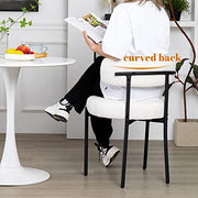 View DYHOME White Dining Chairs Set of 4, Mid-Century Modern Dining Chairs, Kitchen Dining Room Chairs image 4