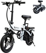 View 400W Foldable Electric Bike for Adults, 48V 15Ah Removable Battery, 22 MPH, 14-Inch Tires image 2