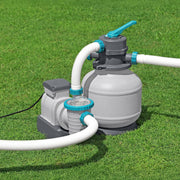 View 2,200 GPH Sand Filter Pump for Above Ground Pools, High Flow Swimming Pool Filtration System image 2