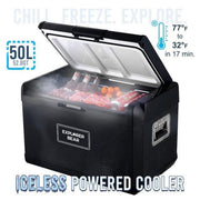 View 12V Car Fridge 50L 12/24V DC 110-240V AC Portable Freezer Compressor Cooler 0 H-50 H 3-Year Warranty image 1