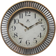 View 16 Inch Rustic Industrial Wall Clock, Decorative Round Clock for Home image 1