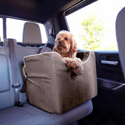 View Dog Car Seat: Lookout I Dog Booster Car Seat for Dogs Small 5-15 lbs, Size: Small, Fabric: Black Diamond, Pet Car Seat to Alleviate Car Sickness for Dogs, Removable Machine Washable Cover image 4