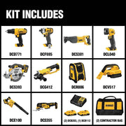 View 10-Tool Combo Kit with Batteries and Charger image 5