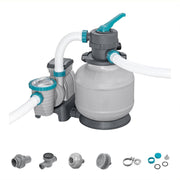 View 2,200 GPH Sand Filter Pump for Above Ground Pools, High Flow Swimming Pool Filtration System image 5