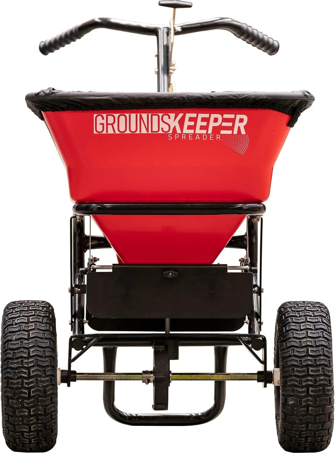 100-Lb. Walk-Behind Push Spreader for Grass Seed, Salt, De-Icer and Fertilizer