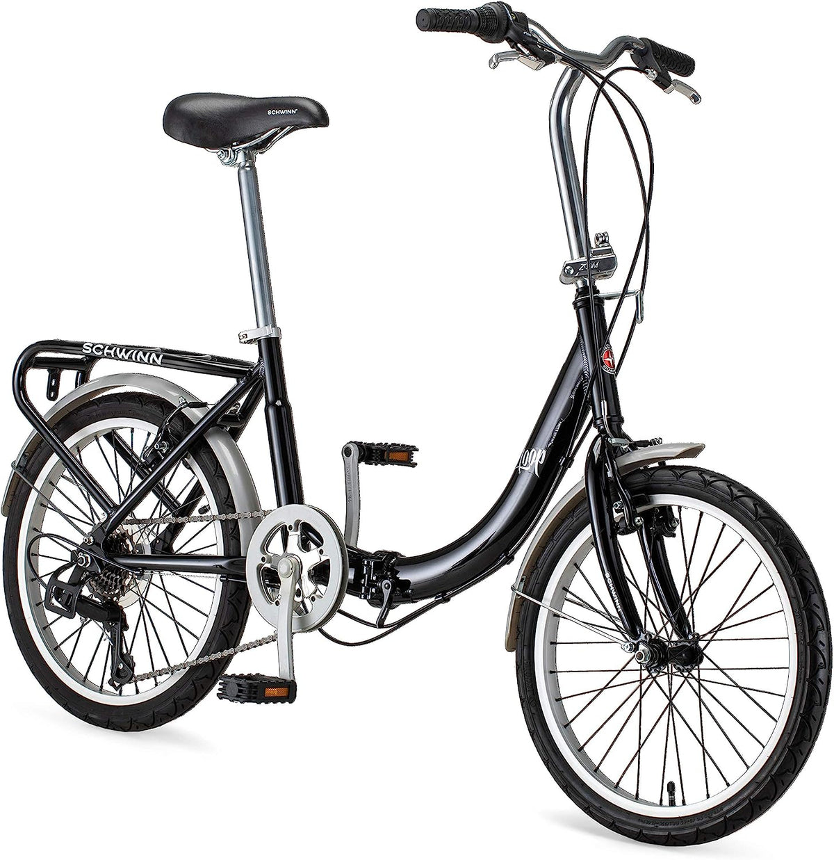 20-Inch Folding Adult Bike for Men and Women, 7-Speed Drivetrain