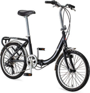 View 20-Inch Folding Adult Bike for Men and Women, 7-Speed Drivetrain image 1