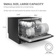 View COMFEE' Portable Countertop Dishwasher for Dorm, RV& Apartment image 4