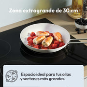 View Candy CH63DCC Hob Ceramic Hob 60 cm, 3 Cooking Zones, Double 30 cm Paella Pan, Touch Control, 9 Power Levels, Safety System, Black image 5