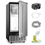 View Commercial Under Counter Ice Maker Machine, 80Lbs/Day with 24lbs Ice Storage, Built-in Drain Pump/Automatic Cleaning/Timing Setting/Smart LCD Panel, Ideal for Both Home and Commercial Use image 1
