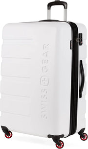 View Expandable suitcase with rotating wheels, black image 1
