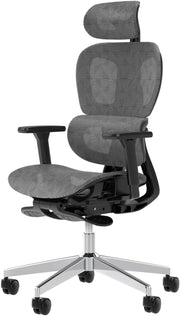 View Ergonomic Mesh Office Chair with 3D Adjustable Armrest,Plastic Frame High Back Desk Computer Chair Ergo3d Ergonomic Office Chair with Wheels for Home & Office Black image 2