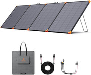 View 350-watt portable solar panel, suitable for power stations, hurricane emergency supplies, 43-volt foldable solar charger (25% efficient, IP68 waterproof rating, 4 reinforced stands, suitable for camping and RV travel) image 1