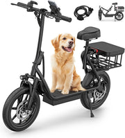 View Electric Scooter Adults,Max 19/27/49 Miles Ranges,Top Speed 19/22 mph,350/750W Peak Motor, Folding E-Scooter with Dual Braking Dual Suspension image 2