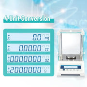 View Lab Scale, Digital Analytical Balance 220g/ 0.1mg, High Precision Scientific Precision Scale Accuracy 0.0001g, Balance Scale for Coin/Jewelry/Powder with Weights and RS232 Interface image 3