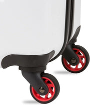 View Expandable suitcase with rotating wheels, black image 4