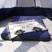 View Foldable camping bed, equipped with an inflatable mattress and a portable bag, suitable for outdoor trips, camping, and beach vacations (excluding the inflatable pump) image 3