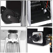 View 2 Sets 40,000 Btu Propane Patio Heater, Standing Pyramid Outdoor Heaters image 3