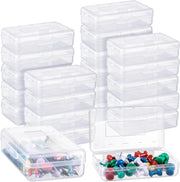 View 100-piece set. Large-capacity transparent pencil case. Large-capacity hard plastic crayon case. Large-capacity classroom storage box. Suitable for both boys and girls (in various colors) image 1