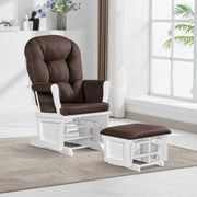 View Lennox Furniture Glider Rocker Combo Espresso Beige image 2