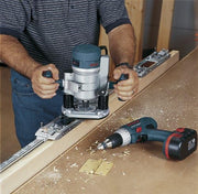 View 12-Amp 2.25 HP Variable-Speed Router Combo Kit with Plunge Router and Fixed Base image 5
