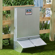 View 3.7 Bushel 2-Door Hog Feeder – Galvanized Steel Supplement Feeder for 8 Hogs image 2