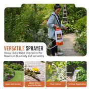 View 2 Gallon Battery Powered Sprayer, Rechargeable Cordless Electric Pump Sprayer for Garden, Lawn and Outdoor Use image 3