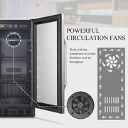 View Lanbo 76 Cans Under Counter Compressor Beverage Cooler Refrigerator, 15 inch Width image 4