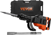 View Electric demolition hammer, hydraulic crushing hammer, concrete crusher, heavy-duty electric hydraulic crushing hammer, equipped with chisel gloves and a 360-degree rotatable front handle, suitable for digging trenches and drilling holes (power 3500 image 3