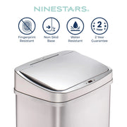 View 13 Gallon Touchless Motion Sensor Trash Can, Automatic Hands-Free Kitchen Garbage Bin with Sensor Lid image 4