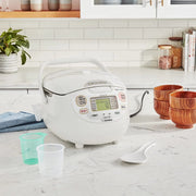 View 5.5-Cup Rice Cooker, Made in Japan, Premium White image 4