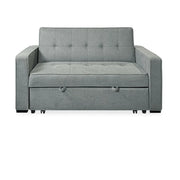 View Sofá Cama De 2 Plazas Modelo Vienna Con Reposabrazos, Gris, Diseño Moderno, Práctico Y Funcional image 1