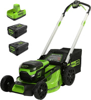 View 60V 21” Cordless (Self-Propelled) Lawn Mower , 2 x 4.0Ah Batteries and Dual Port Rapid Charger image 1