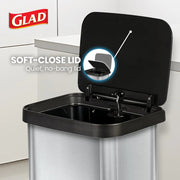 View 20 Gallon Stainless Steel Step Trash Can, Large Kitchen Garbage Bin with Odor Control image 4