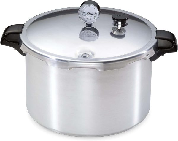 16-Quart Aluminum Pressure Canner and Cooker, Silver