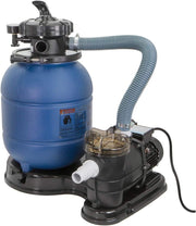 View 13-inch sand filter, 0.75 horsepower, swimming pool pump, 2400 gallons per hour, suitable for outdoor swimming pool package, multi-interface valve, maximum capacity 10000 gallons, 1-1/4 inch NPT interface image 1