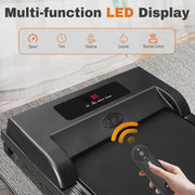 View 2 in 1 Walking Pad Treadmill, Foldable Treadmills with Handle Bar, 2.5HP Portable Folding Treadmill with Remote Control, Under Desk Treadmill for... image 2