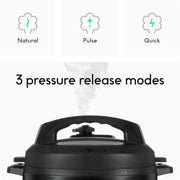 View Intelligent oven and fryer combo, 11 integrated functions - countertop convection oven for baking, roasting, air frying, baking, dehydrating, 1750 watt power, 25 gallon capacity, controlled by touch screen for quick cooking - black image 4